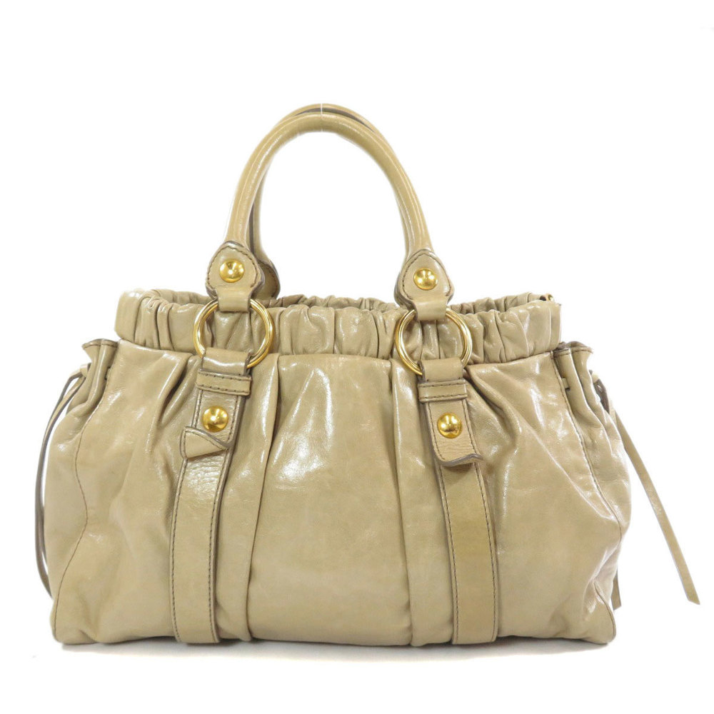 Miu Miu Handbag Logo Leather